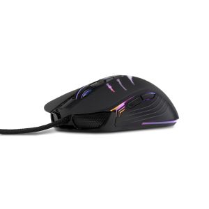Gaming Mouse Elektronik Ürün Fotoğraf Çekimi | Crea IF Beyaz fonda siyah gaming mouse
