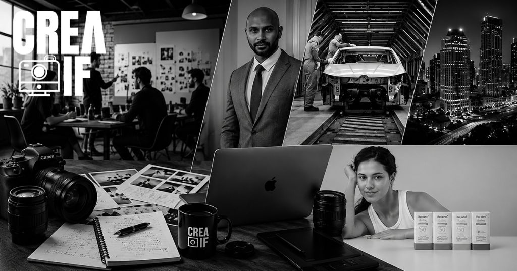 Crea IF kurumsal fotoğraf, film ve görsel prodüksiyon markası için sosyal medya paylaşım görseli