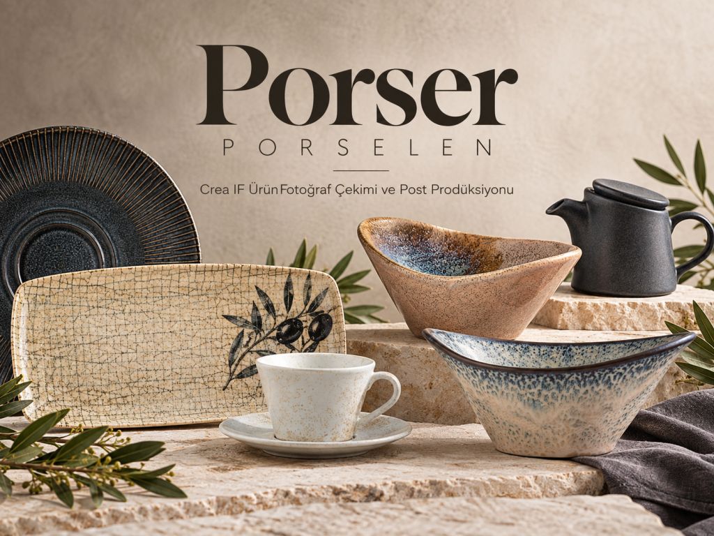 Porser Porselen ürün fotoğraf çekimi ve post prodüksiyonu – Crea IF