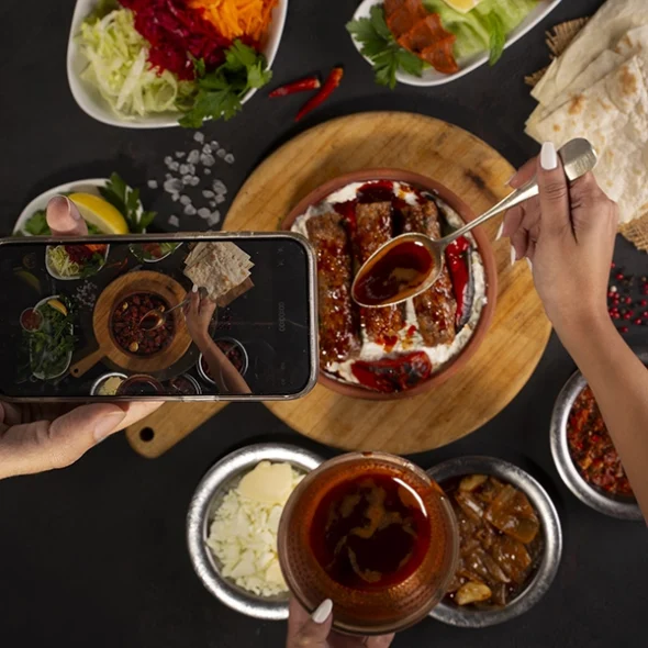 yemek fotoğraf çekimi